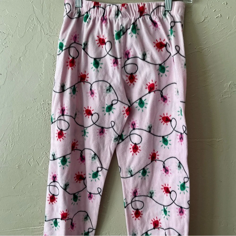 Holiday Time Kids Pajama Bottoms - Pink lights